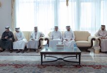 صورة حمدان بن محمد يقدّم واجب العزاء في وفاة محمد إبراهيم عبيدالله