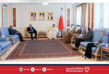 صورة وزير الخارجية يستقبل سفير دولة فلسطين لدى مملكة البحرين بمناسبة انتهاء مهام عمله