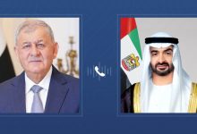 صورة رئيس الدولة والرئيس العراقي يبحثان هاتفياً علاقات البلدين والتطورات الإقليمية