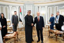 صورة ولي عهد أبوظبي يلتقي الرئيس الروسي في العاصمة البيلاروسية مينسك