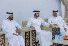 صورة حمدان بن محمد يقدّم واجب العزاء في وفاة محمد سهيل بن عويضان العامري