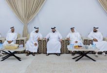 صورة أحمد بن محمد يقدّم واجب العزاء في وفاة محمد سهيل العامري