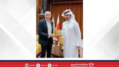 صورة خالد بن حمد يستقبل رئيس الاتحاد الدولي للترايثلون