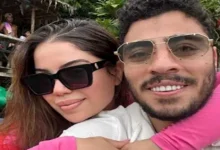 صورة “راجلي”.. زوجة أكرم توفيق الثانية تعلق على انتقاله للشمال القطري