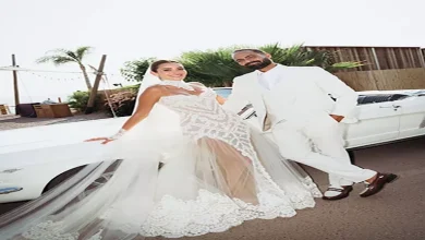 صورة بالفيديو.. أمينة خليل ترقص مع زوجها على أغنية “3 دقات” في حفل زفافها