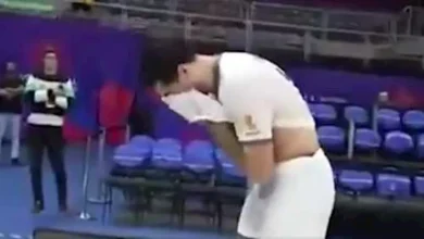 صورة بكاء لاعبي منتخب إيران للكرة الطائرة بعد الهجوم الإسرائيلي (فيديو)
