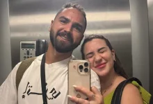صورة أحدث ظهور لـ أسما شريف منير وزوجها والجمهور يعلق (صورة)