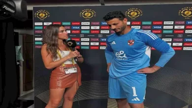 صورة هل تجنب الشناوي النظر للمذيعة أثناء الحوار التلفزيوني? (فيديو)