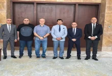 صورة وزير الرياضة يلتقي رئيس اتحاد رفع الأثقال والمدير الفني الجديد للمنتخب