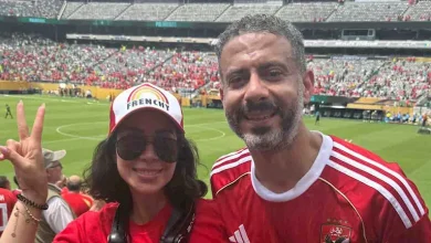 صورة بالصور| بسنت شوقي وفراج وعمرو وهبة.. النجوم يدعمون الأهلي في أمريكا