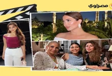 صورة هنا الزاهد بـ”جيبة قصيرة” وصبا مبارك جريئة.. لقطات لنجوم الفن خلال 24