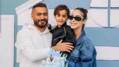 صورة “خرج من العناية المركزة”.. تامر حسني يكشف تطورات الحالة الصحية لنجله