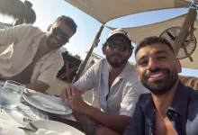 صورة محمد صلاح ينشر 3 صور رفقة نجم الزمالك ومدافع الأهلي السابق (صور)