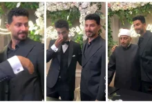 صورة بالصور والفيديو.. بكاء محمد أنور في حفل زفاف شقيقه