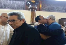 صورة بحضور محمود سعد وخالد سرحان.. تشييع جثمان والد تامر عبدالمنعم