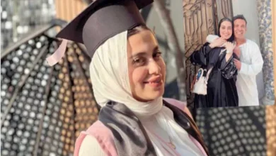 صورة سعد الصغير يحتفل بتخرج ابنته منة الله: “وش السعد عليا”