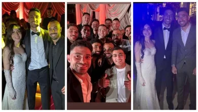 صورة بحضور نجوم الأهلي.. طاهر محمد طاهر يحتفل بحفل زفافه