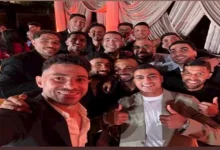 صورة 20 صورة لـ نجوم الأهلى وزوجاتهم في حفل زفاف طاهر