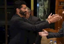 صورة بالصور- خالد النبوي يقدم واجب العزاء في الفنانة سميحة أيوب