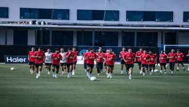 صورة “من أمريكا”.. جهاز الأهلى واللاعبين يوجهون رسائل العيد للجماهير