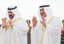 صورة أمير منطقة تبوك ونائبه يؤديان صلاة عيد الأضحى المبارك  أخبار السعودية
