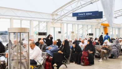 صورة مغادرة أولى رحلات الحجاج الإيرانيين إلى جديدة عرعر  أخبار السعودية