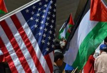 صورة واشنطن :امتداد الاحتجاجات لمدن أمريكية عدة والمحتجون يرتدون الكوفية واعلام فلسطين