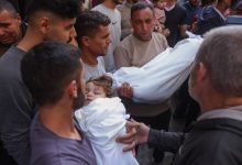 صورة | استشهاد 5 فلسطينيين بينهم طفلتان في قصفٍ لجيش الاحتلال على خان يونس