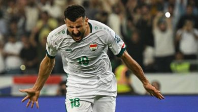 صورة | المهاجم العراقي أيمن حسين يهنئ النشامى بتأهلهم لكأس العالم: تستاهلون كل خير