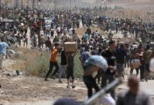 صورة مجزرة في رفح.. أكثر من 30 شهيدًا و150 جريحًا في قصف إسرائيلي استهدف فلسطينيين خلال استلام مساعدات
