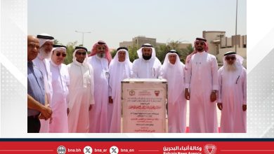 صورة رئيس مجلس الأوقاف السنية يضع حجر الأساس لمسجد علي بن هاشم السيد بالمحافظة الجنوبية