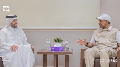 صورة وزير الصحة يستقبل نظيره القطري بالمشاعر المقدسة