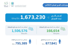 صورة عدد المشتغلين في موسم الحج بلغ 420,070 مشتغلًا لخدمة 1,673,230 حاجًّا وحاجَّةفريق