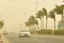 صورة رياح شديدة على منطقتي حائل وتبوك