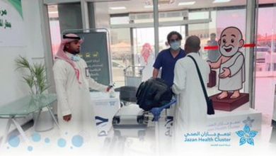 صورة تجمع جازان الصحي يفعل ركنًا للتوعية الصحية في مطار الملك عبدالله بن عبدالعزيز