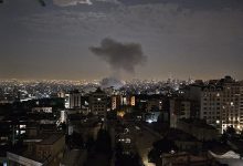 صورة دوي انفجارات جديدة في شمال غرب إيران