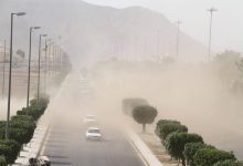 صورة رياح شديدة على منطقة حائل
