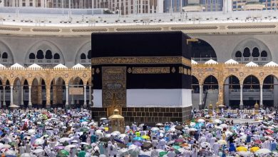 صورة “شؤون بالحرمين” تدعو إلى تجنب التدافع عند صحن المطاف