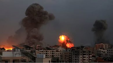 صورة استشهاد ستة فلسطينيين في قصف الاحتلال الإسرائيلي على قطاع غزة