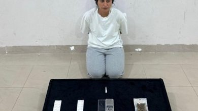 صورة القبض على الفنانة الكويتية شجون الهاجري بتهمة حيازة المخدرات