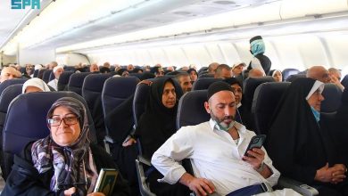 صورة تسيير 402 رحلة حج من مطار المدينة المنورة لنقل الحجاج إلى بلدانهم
