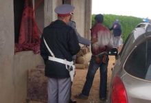 صورة توقيف المختل العقلي الذي فقأ عين والدته في نواحي كلميم