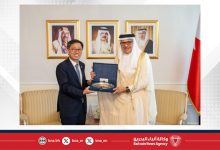 صورة وزير الخارجية يستقبل سفير جمهورية كوريا لدى مملكة البحرين بمناسبة انتهاء فترة عمله