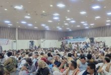 صورة عزاء استثنائي للشيخ صالح حنتوس بمحافظة مأرب.. حضور شعبي واسع .. صور