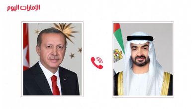 صورة رئيس الدولة والرئيس التركي يبحثان هاتفياً علاقات التعاون والتطورات الإقليمية