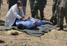 صورة شاهد الصور.. تنفيذ حكم الإعدام بحق القاتل الذي ذبح طفله الرضيع بالضالع