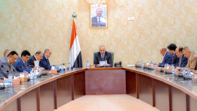 صورة اجتماع للجنة الموارد السيادية الإيرادية برئاسة عيدروس