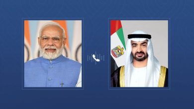 صورة رئيس الدولة ورئيس وزراء الهند يبحثان هاتفياً تعزيز علاقات التعاون بين البلدين