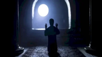 صورة دعاء في جوف الليل: اللهم حقق إِيماني وارفع درجاتي وتقبَّل صلاتي