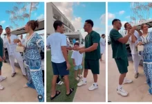 صورة محمد رمضان يغني “أنا مافيا” ويلتقط صورا مع جمهوره في مراسي